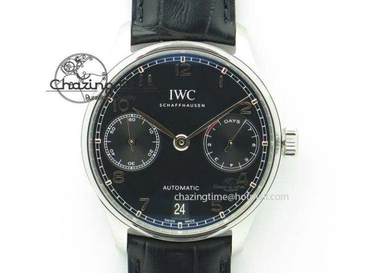 MIROTIME 0212 Affordable Portuguese Real PR Real Annual Calendar IW5035 ZF 1:1 Best Edition White Dial Blue Markers on Blue Leather Strap A 7143